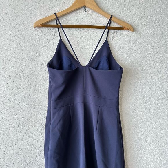 NWOT LIKELY Spaghetti Strap Straight Leg Jumpsuit in Blue - Picture 5 of 11